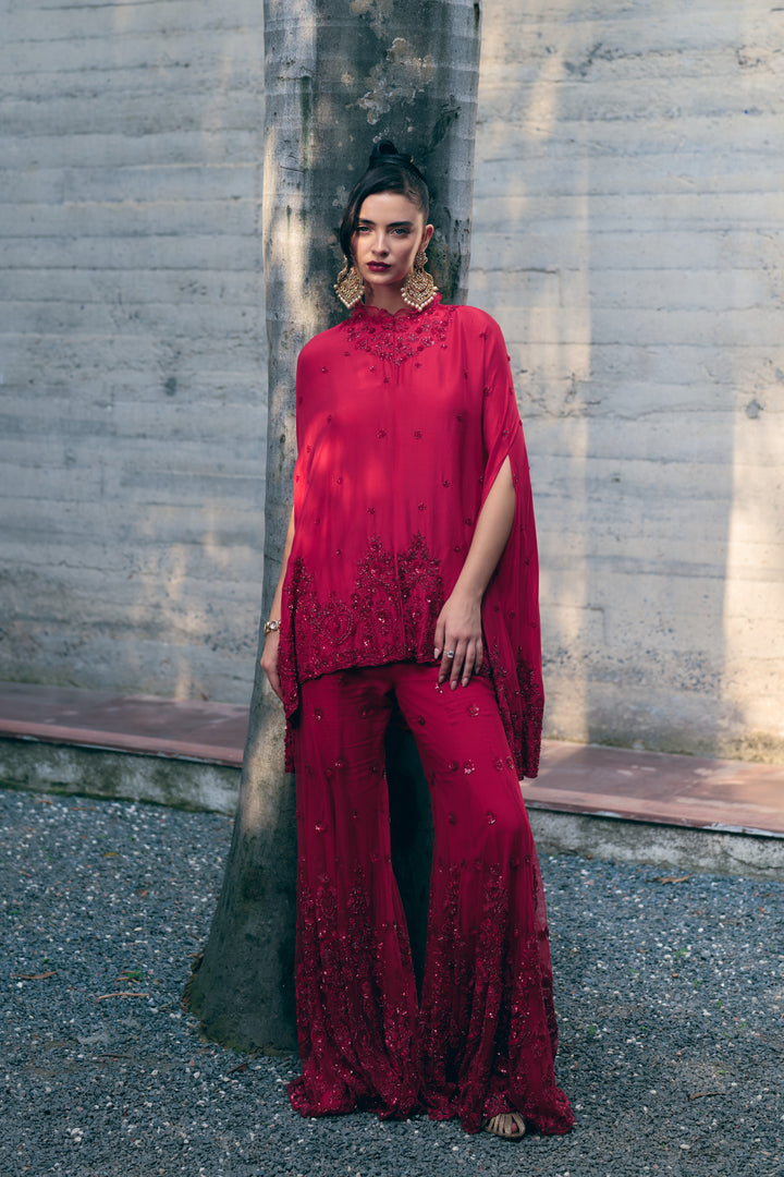 Amara Embroidered Cape