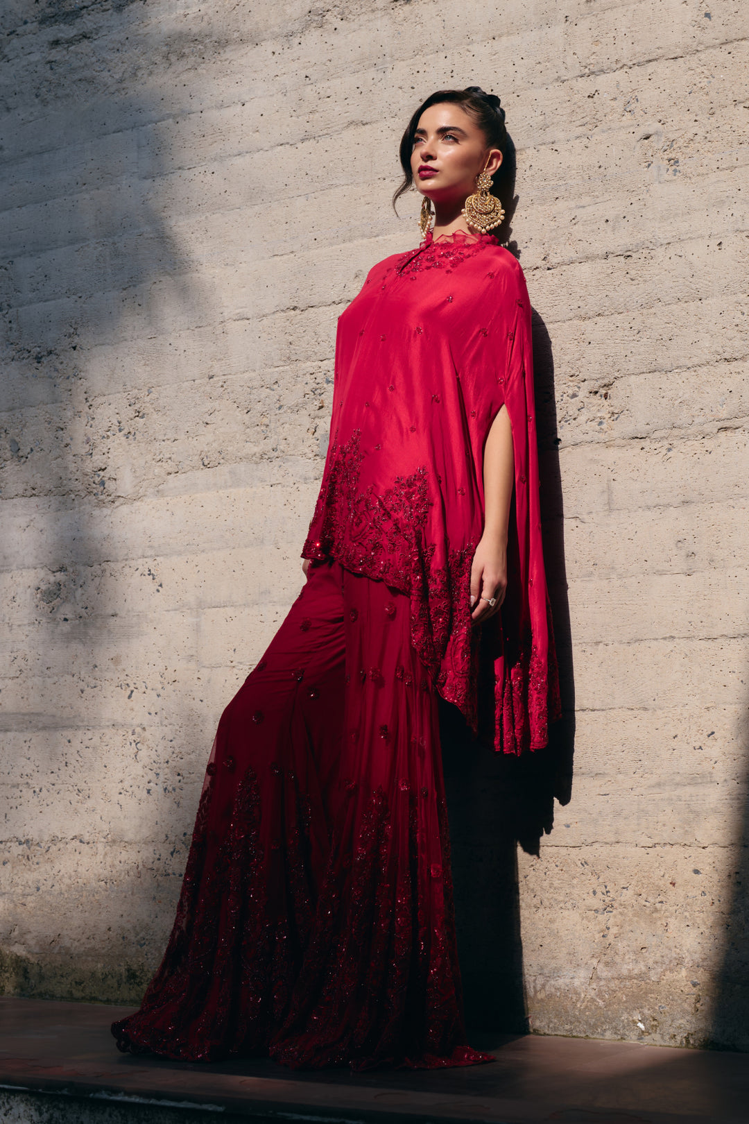 Amara Embroidered Cape